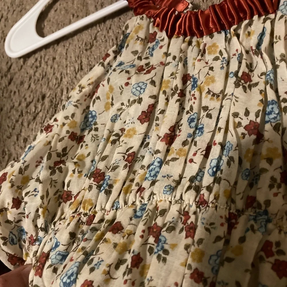 Floral fairy dress hippie dress boho dress - Picture 3 of 3